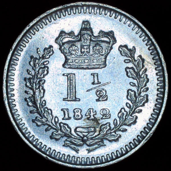 Victoria. Three Halfpence. 1842