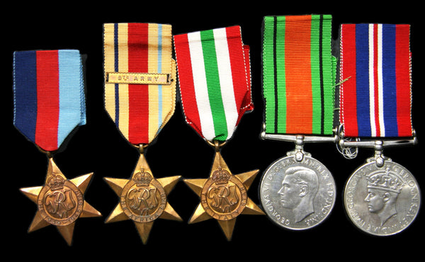 WW2 Campaign Group of 5. Yarnold. Royal Army