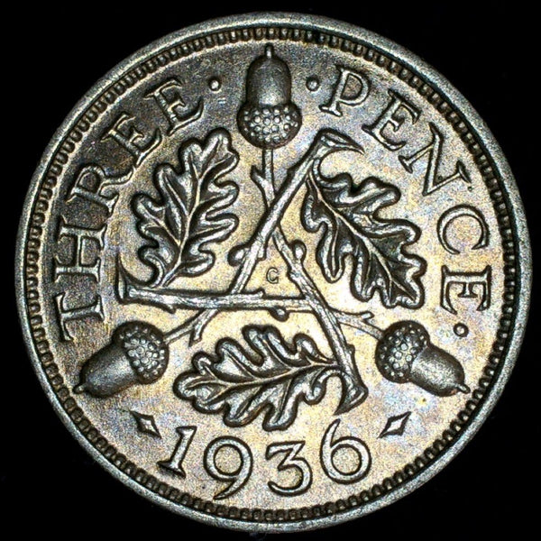 George V. Threepence. 1936