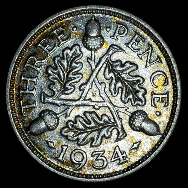 George V. Threepence. 1934