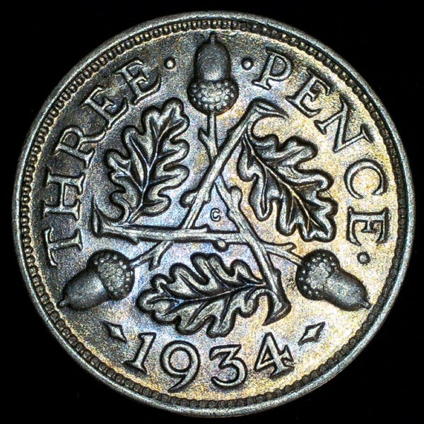 George V. Threepence. 1934