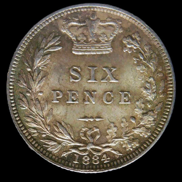 Victoria. Sixpence. 1884. A selection of high grade examples.