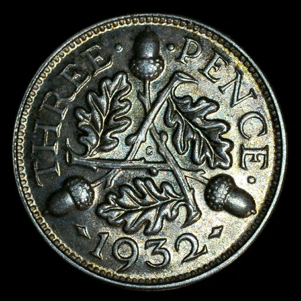 George V. Threepence. 1932