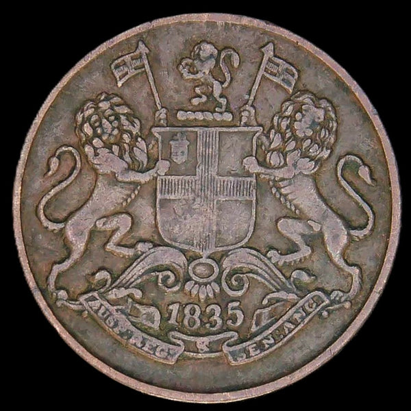 India. East India Company. One Quarter Anna. 1835