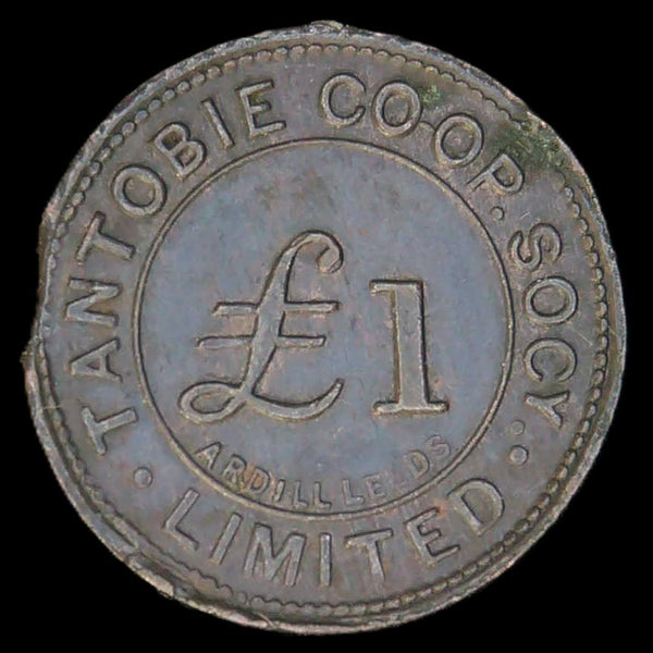 Tantobie Co-Op Society £1 token.