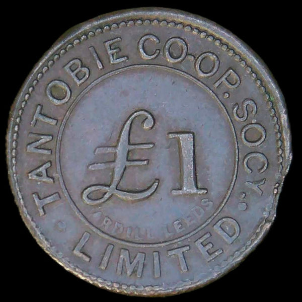 Tantobie Co-Op Society £1 token.