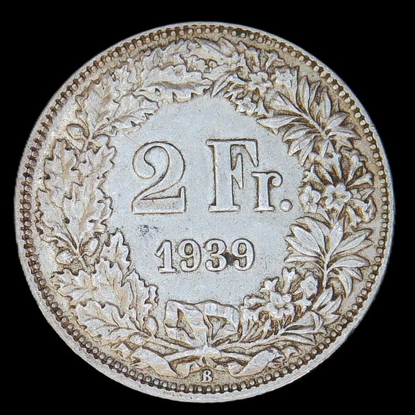 Switzerland 2 Francs. 1939