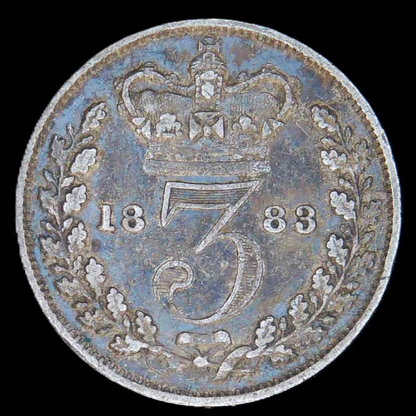 Victoria. (Young head) Threepence. 1883. A selection.