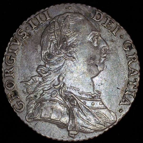 George III. Shilling. 1787. a selection