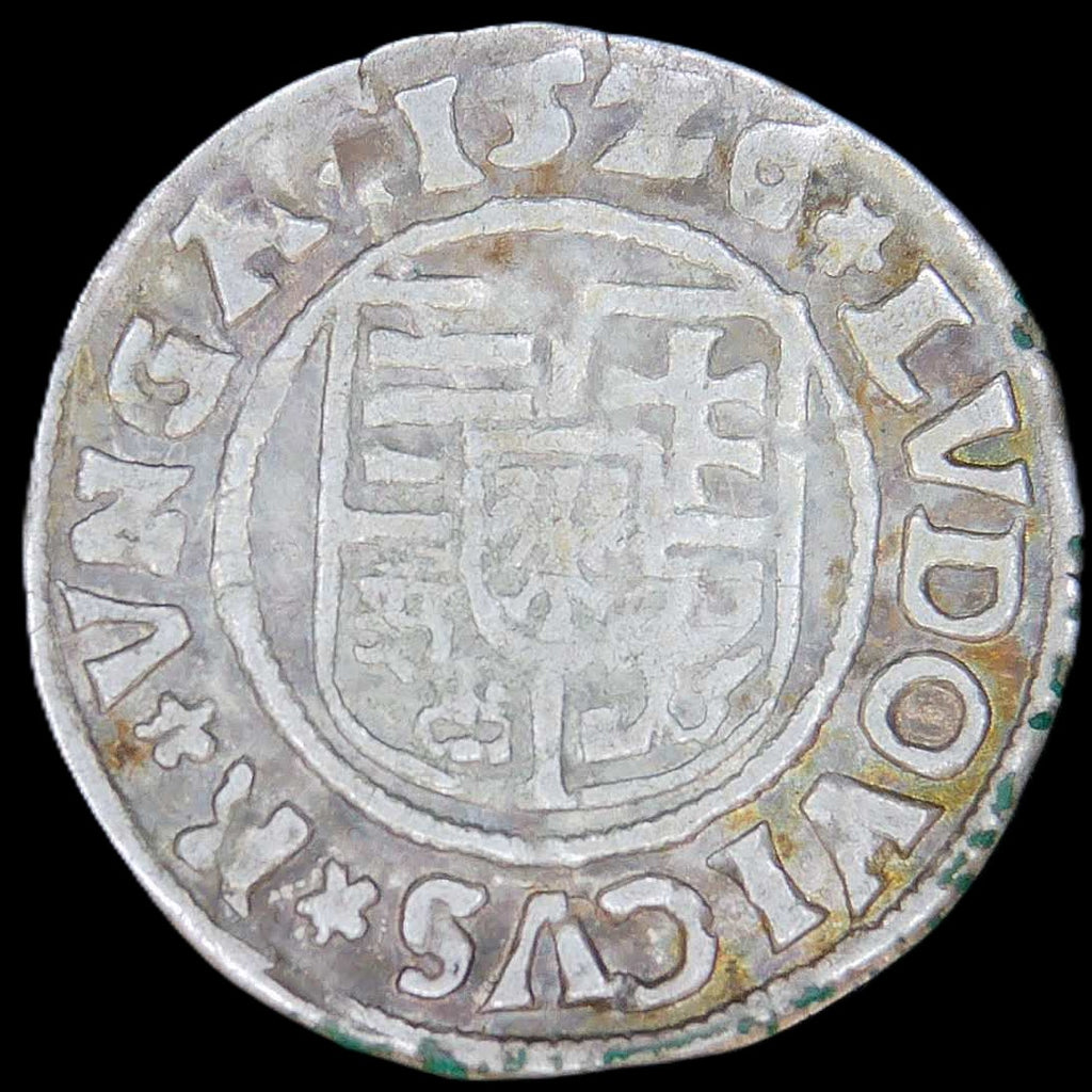 Hungary. Louis II. One Denier. 1526.