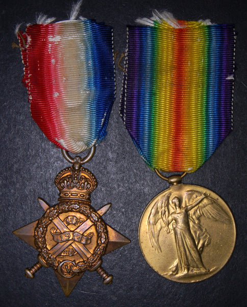 WW1. 1914 star pair. Cowdery. South Wales Borderers.