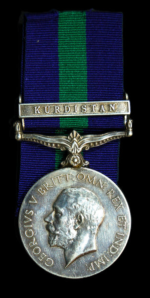 General Service Medal. 1918-62. Kurdistan.  Singh. Sikh Rifles.