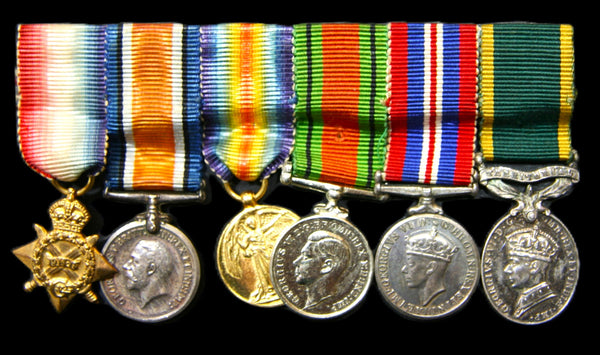Miniature. WW1/2 group of 6