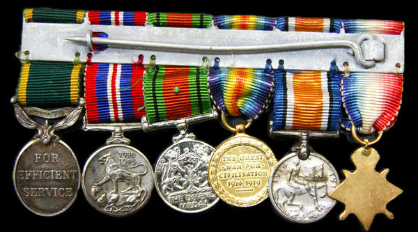 Miniature. WW1/2 group of 6