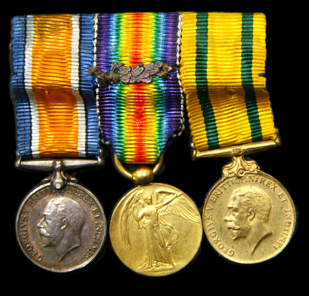 Miniature. WW1. Territorial Force War Medal trio.
