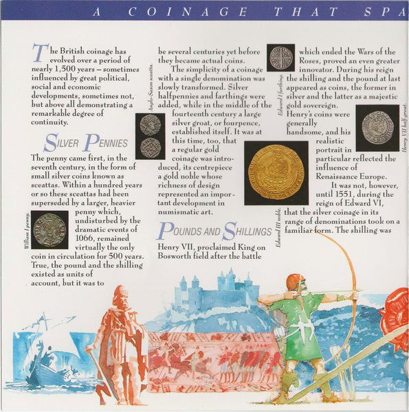 Elizabeth II. 'Pounds Shillings & Pence' set. Royal mint