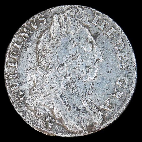 William III. Sixpence. 1696. Norwich mint.
