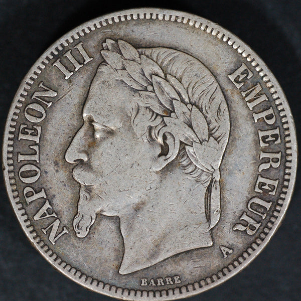 France. 5 Francs. 1870 A