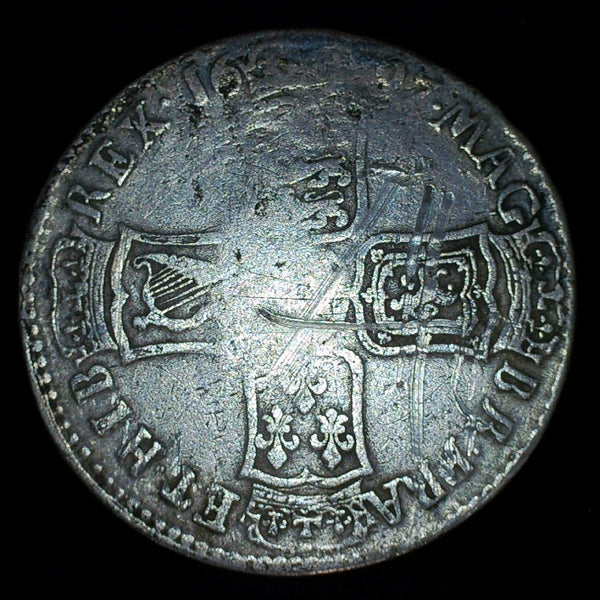 William III. Half Crown. 1697 E