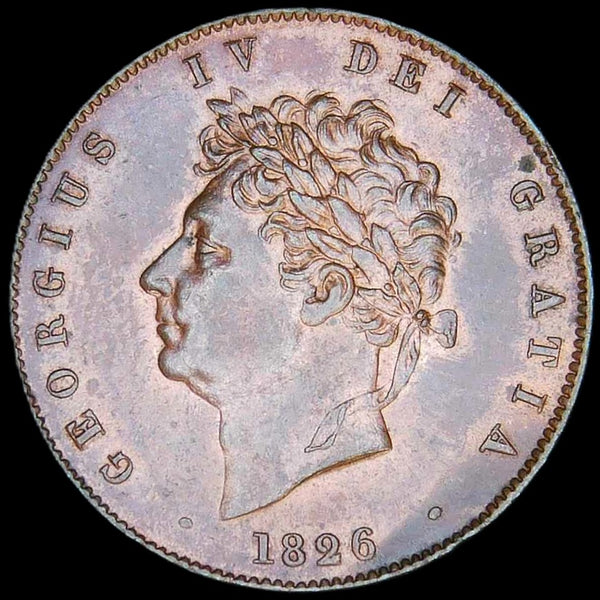 George IV. Halfpenny. 1826. High grade examples.