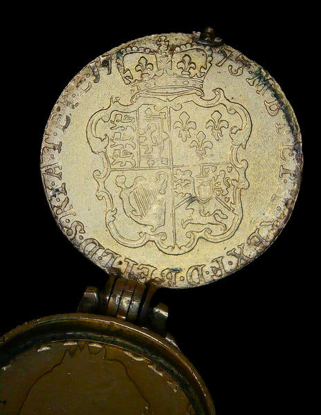 Georgian double guinea fob locket