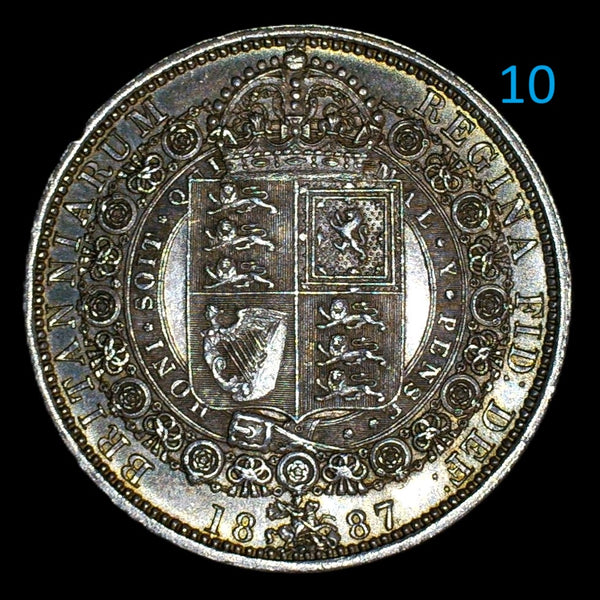 Victoria. Halfcrown. 1887. Jubilee head. A selection.