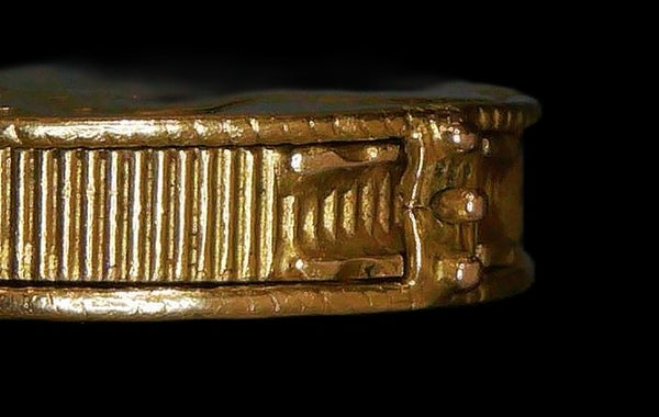 Georgian double guinea fob locket