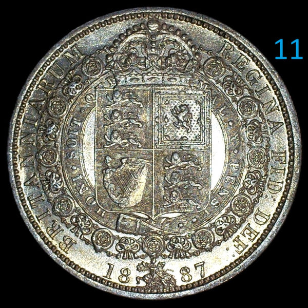 Victoria. Halfcrown. 1887. Jubilee head. A selection.