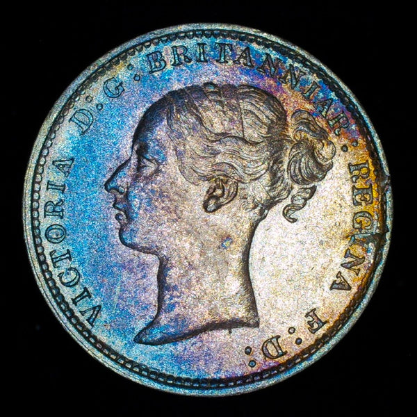 Victoria. Threepence. 1887 Young head.