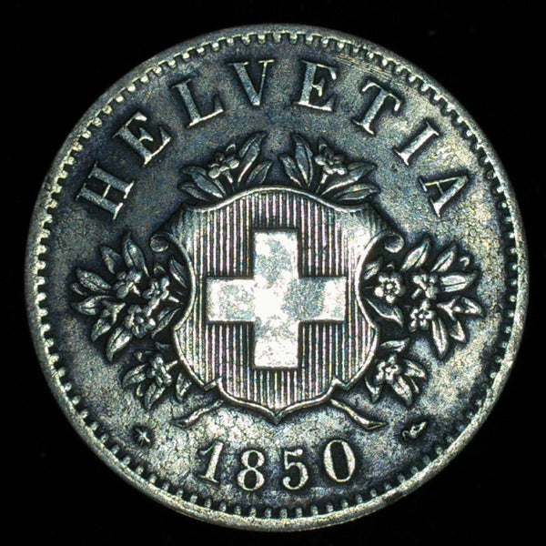 Switzerland. 20 Rappen. 1850