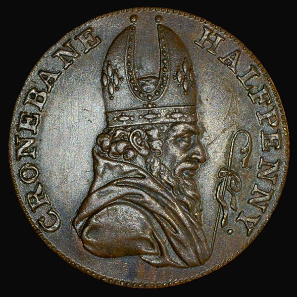 Ireland. WICKLOW, Cronebane, Irish Mine Company, Halfpenny, 1789