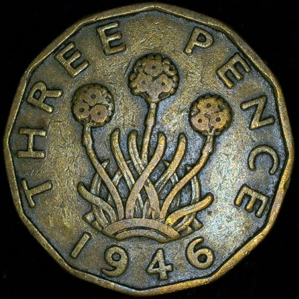 George VI. Threepence. 1946