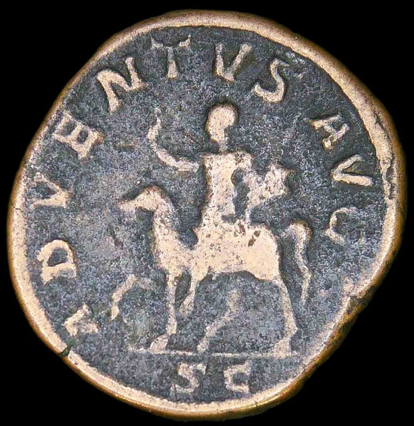 Philip I. AE sestertius. ADVENTUS AUGG . 245 AD