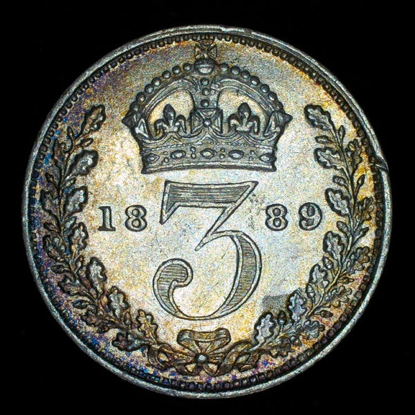 Victoria. Threepence. 1889. A selection
