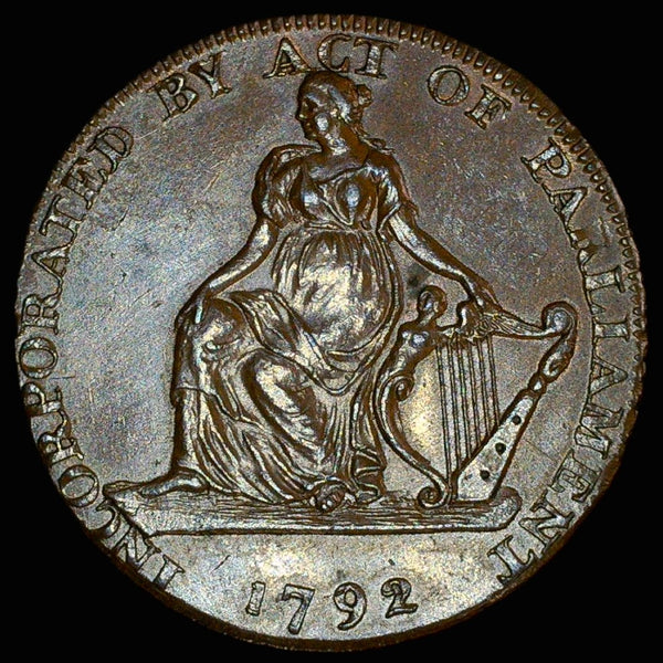 Ireland. Dublin. Camac Kyan and Camac, Halfpenny, 1792
