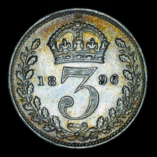 Victoria. Threepence. 1896. A selection