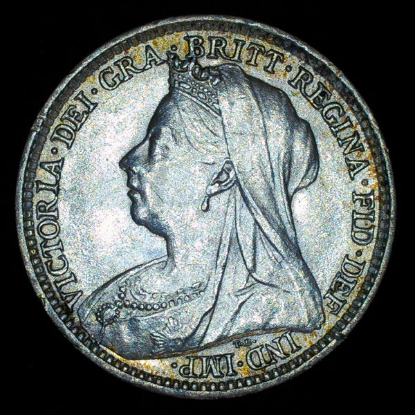 Victoria. Threepence. 1896. A selection