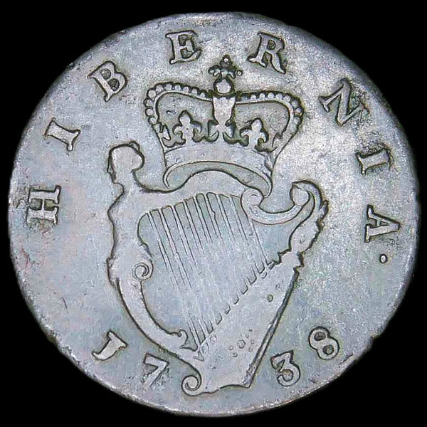 Ireland. Halfpenny. 1738