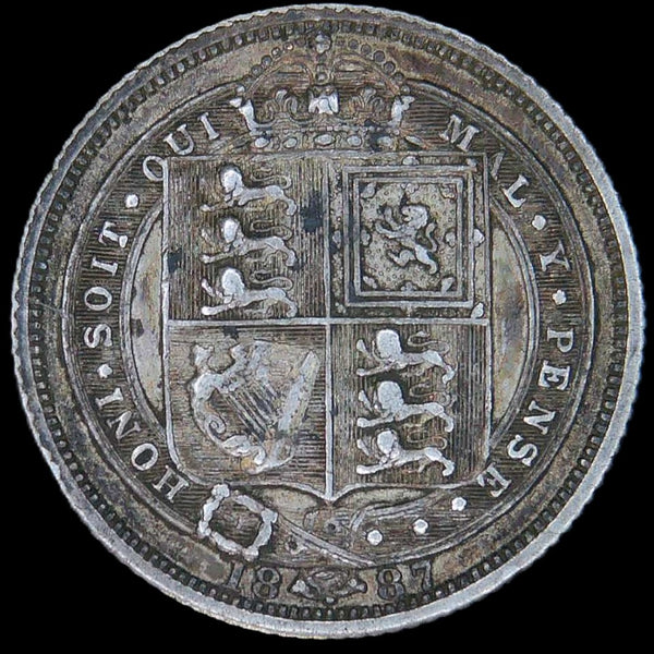 Victoria. Sixpence. 1887. Withdrawn type. A selection