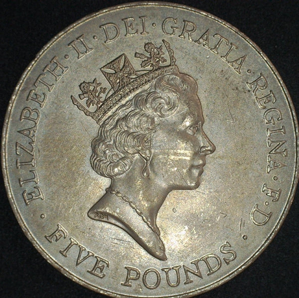 Elizabeth II. 5 Pounds. 1996