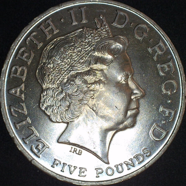 Elizabeth II. 5 Pounds. 2002