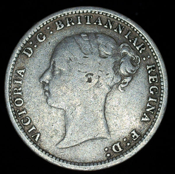 Victoria. Threepence. 1886