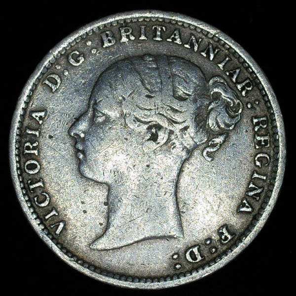 Victoria. Threepence. 1886