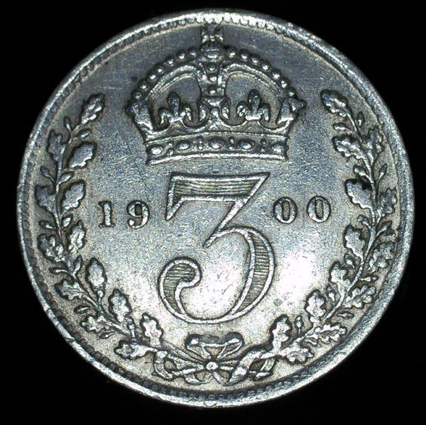 Victoria. Threepence. 1900. A selection
