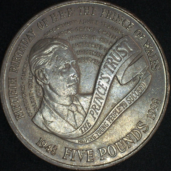 Elizabeth II. 5 Pounds. 1998