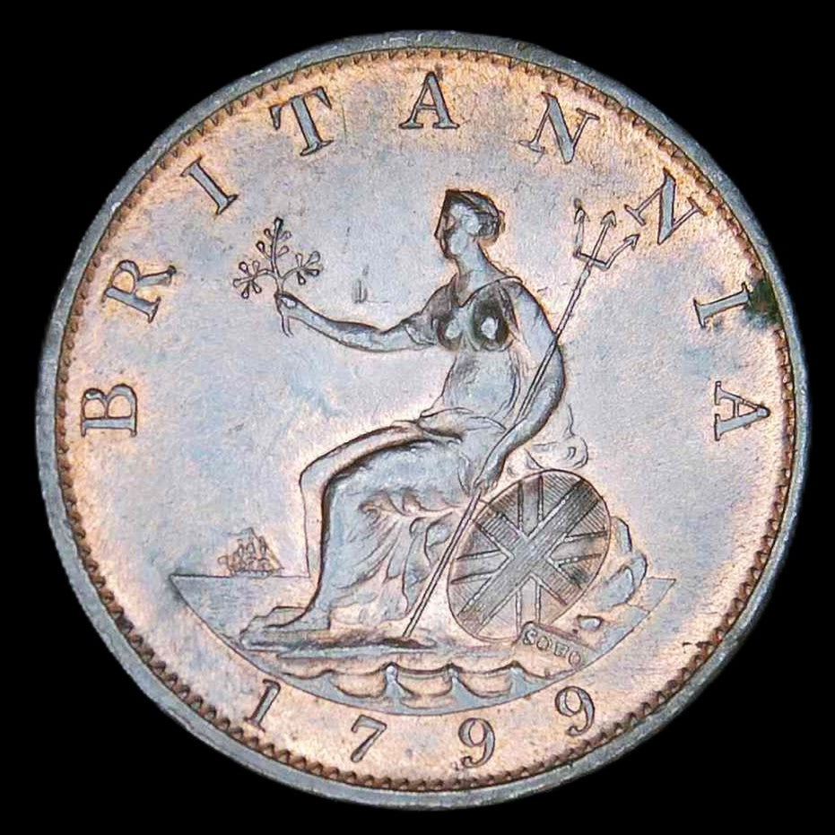 George III. Halfpenny. 1799.