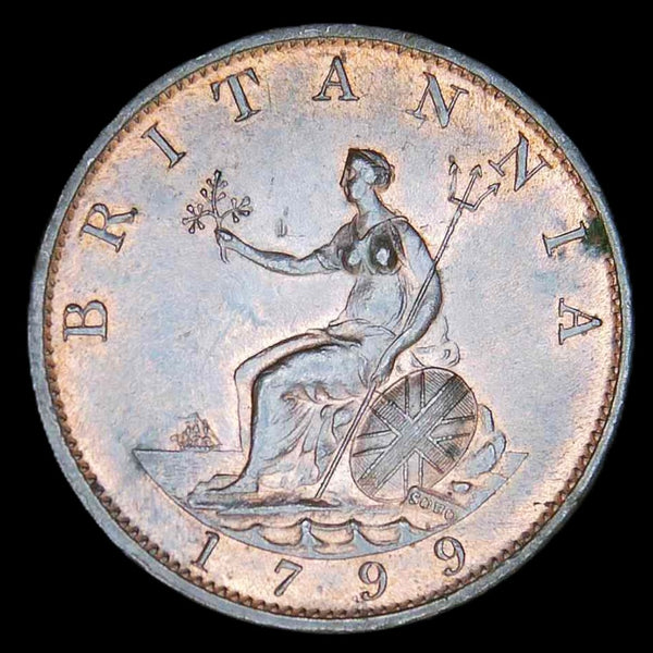 George III. Halfpenny. 1799.