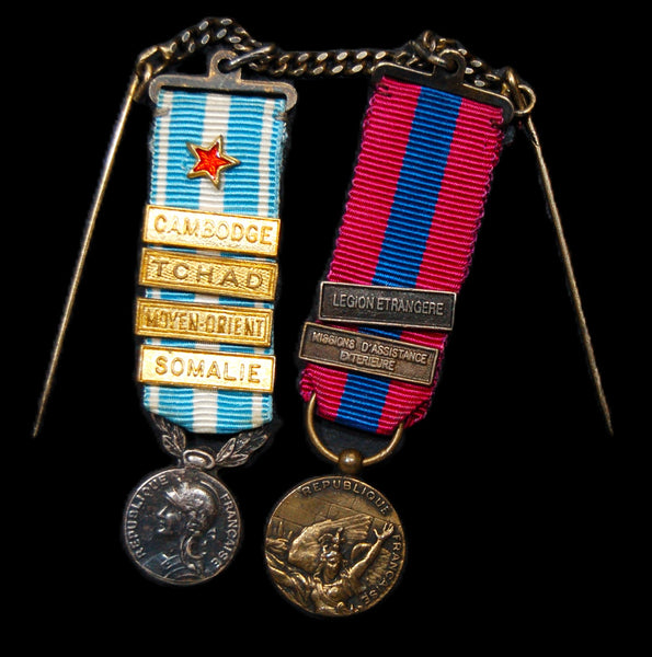 France. Miniature medal pair.