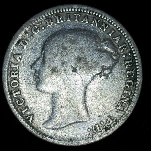 Victoria. Threepence. 1877. A selection.