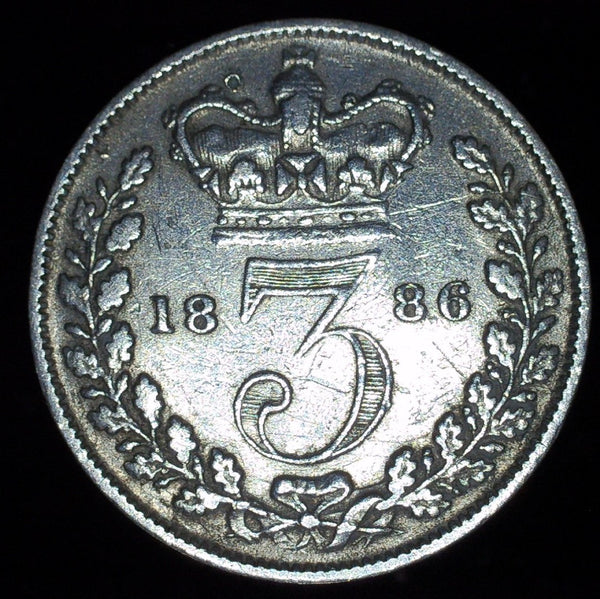 Victoria. Threepence. 1886